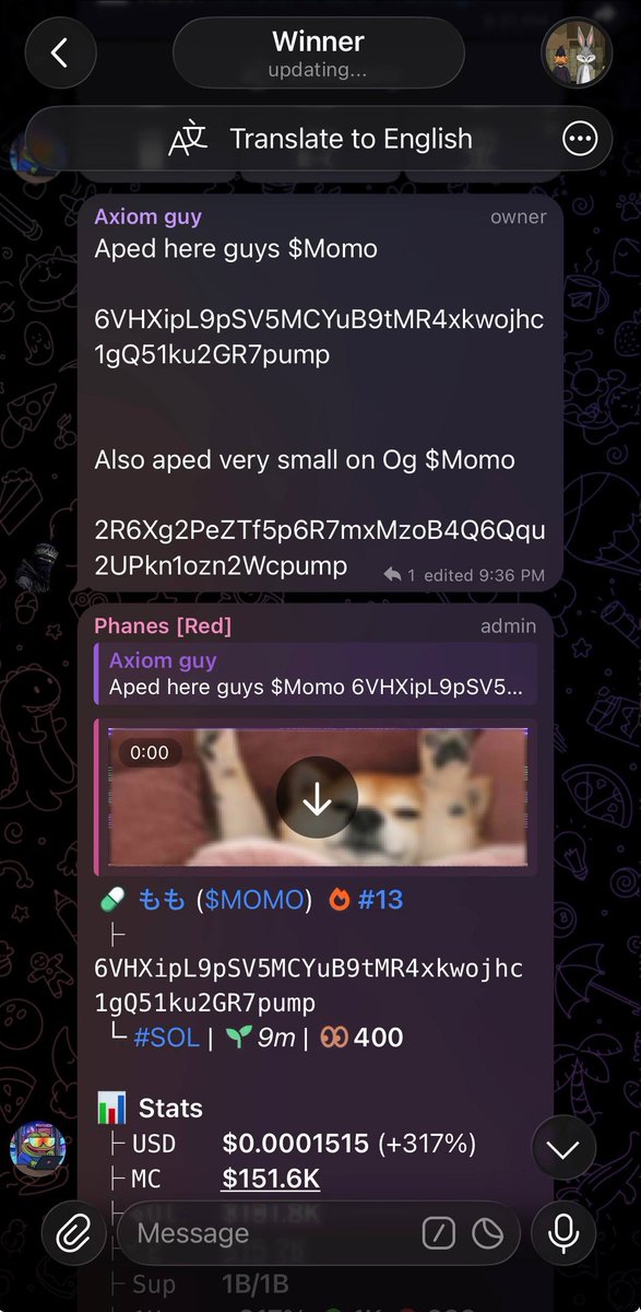 AxiomCall's tweet image. $MOMO I Frist Called at 150k in TG

6VHXipL9pSV5MCYuB9tMR4xkwojhc1gQ51ku2GR7pump

1M Easy