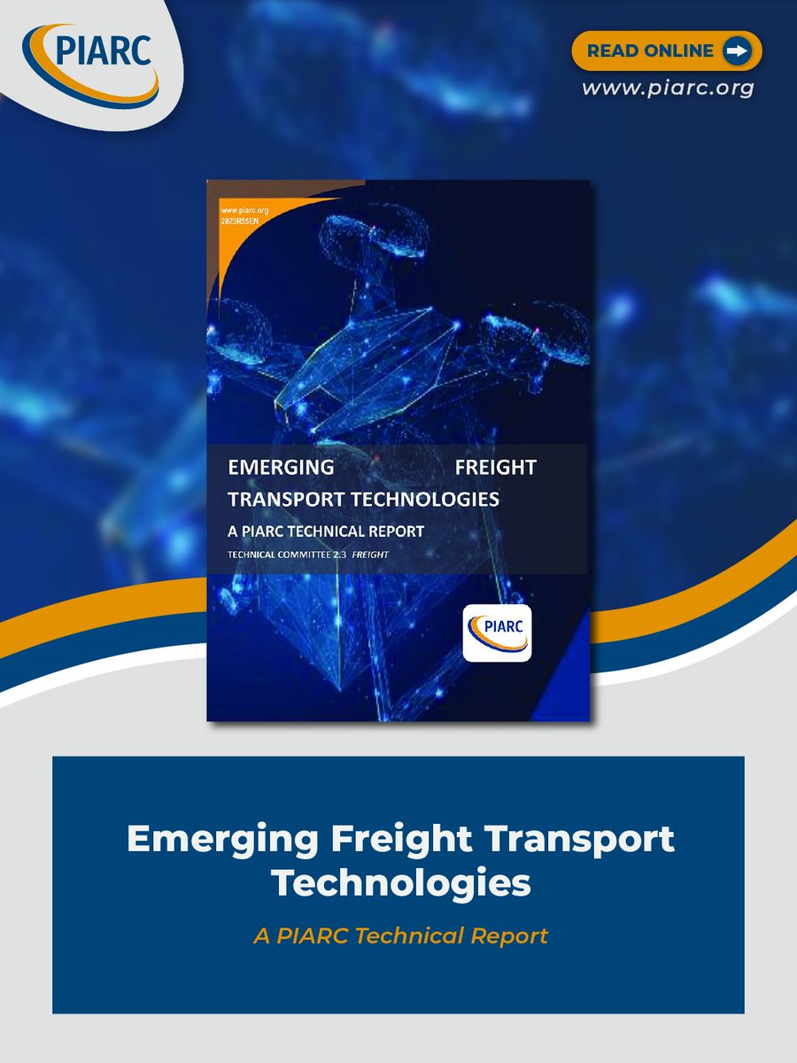 This technical report explores how emerging freight technologies are reshaping logistics worldwide, from autonomous trucks to drone deliveries. Read the full report to understand their impacts, readiness levels, and what they mean for road authorities: t.ly/I1MAP
