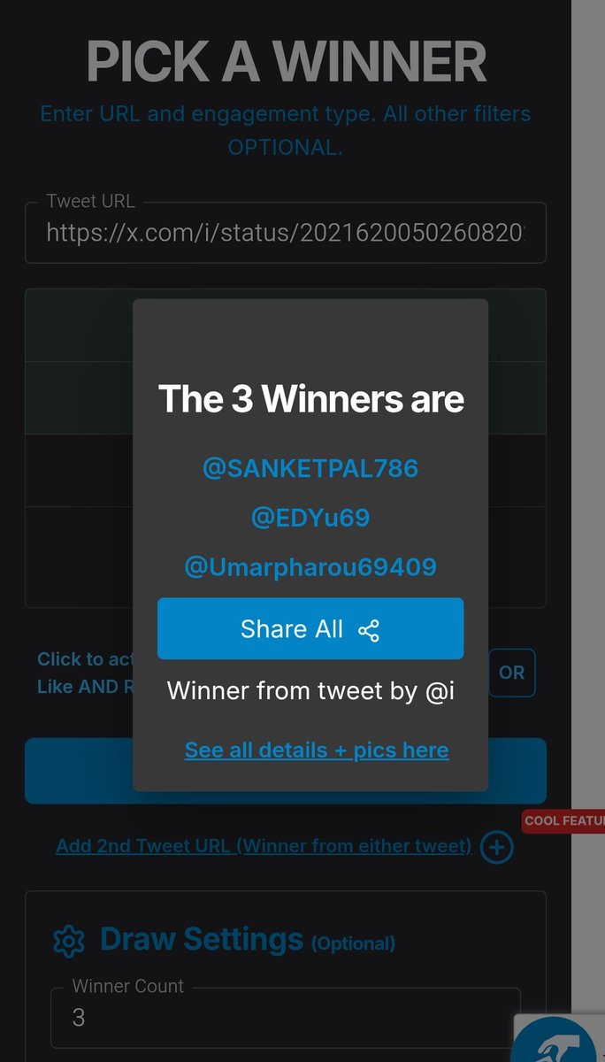 Congratulation winners 
Draw ID
1771268519478 
The 3 Winners are
<a href="/SANKETPAL786/">THE SUPER SANKET🚀</a>
<a href="/EDYu69/">EDY</a>
<a href="/Umarpharou69409/">ESHMAR💪🥷</a>

Claim your account from blueguradian discord server. Goodluck