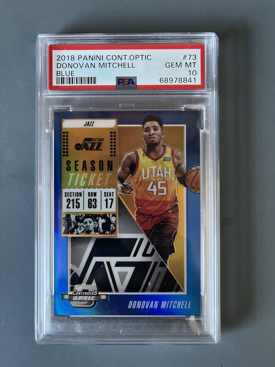 camart01MVS's tweet image. Picked up my best card ever today. Gem Mint 10 Donovan Mitchell 😈 #donovanmitchell #spida