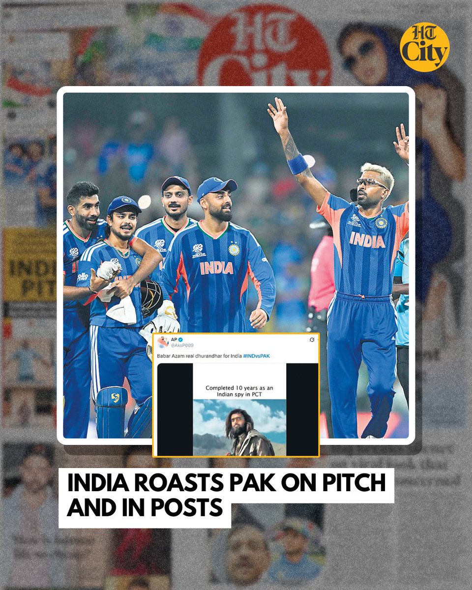 htcity's tweet photo. India beating Pakistan's meme frenzy to Rajkummar Rao on his new look.
Read today's epaper: https://t.co/JbLzcBCuQT

#IndvsPak #ShehnaazGill #RajkummarRao #BhumiPednekar #RaveenaTandon #RashaThadani #RajpalYadav #DiaMirza #HrithikRoshan https://t.co/XQAHIQQ4mW