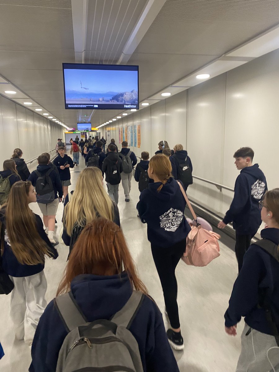 The ski group have just landed at Heathrow - ETA to be sent out once we’re on the road.