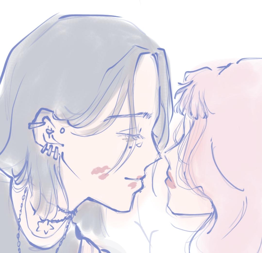 Broh had to fix the nose 

#tgwiiwagaa #mitsuaya #greenyuri #WLW