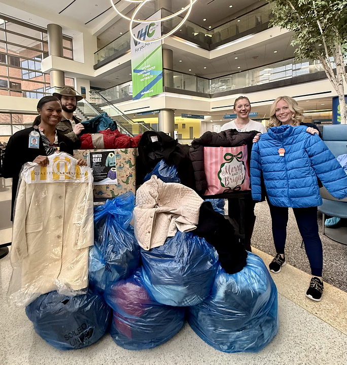 LifeAtVHCHealth's tweet image. What an incredible community response to our Night Shift Council winter clothing drive benefiting @path4va  homeless services. Because of your continued commitment to supporting our neighbors in need we collected 120+ winter coats and essential gear items. You generousity is