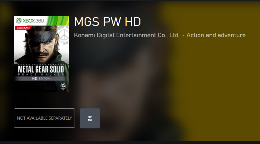 News: Konami has delisted METAL GEAR SOLID: PEACE WALKER HD from