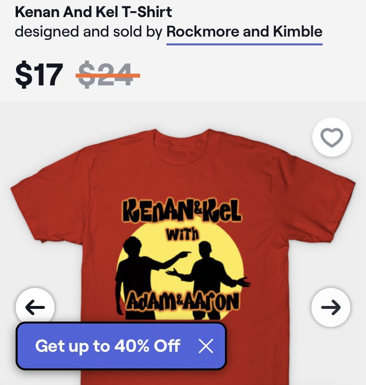 TeePublic shirts are 40% off today including ours at Rockmore &amp; Kimble. tee.pub/lic/0W2WjkDHR2c