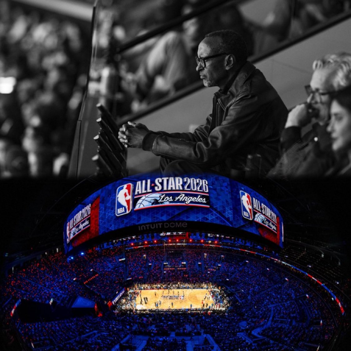 President Paul Kagame at 2026 NBA All-Star Game. 

Los Angeles, U.S.