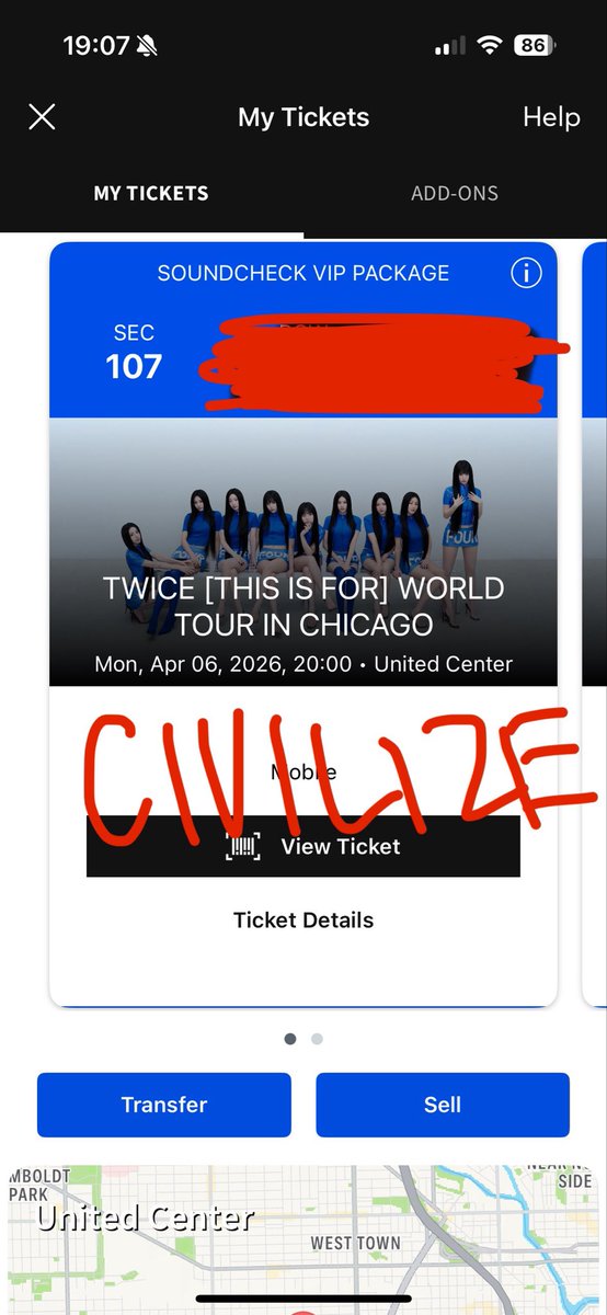 Civil_Eyez's tweet photo. Hey I’m selling 2 VIP seated tickets section 107 for Chicago Day 1 (Monday 4/6) for face value or OBO. 

Hurts to post this but Life has been lifing hard rn. 

Message me for more ticket details. 

#TWICE_THISISFOR_WORLD_TOUR https://t.co/vMiiEghrxA