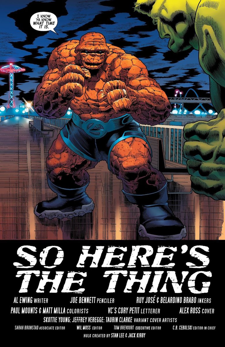 idkCedric's tweet image. All-timer title drop. 

Here comes The Thing vs Hulk rematch