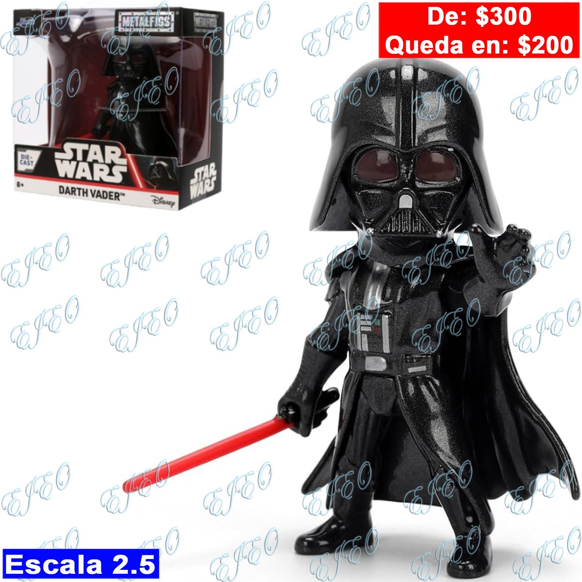 distribuidoejeo's tweet photo. ¡Atención!:
Ya está a la venta con nosotros está figura Darth Vader en escala 2.5
De $300 queda en $200
#DistribuidoraEjeo #Jada #Metalfigs #starwars #guerradelasgalaxias #star #wars #guerra #galaxias #darthvader #darth #vader https://t.co/Uj6SUanBc8