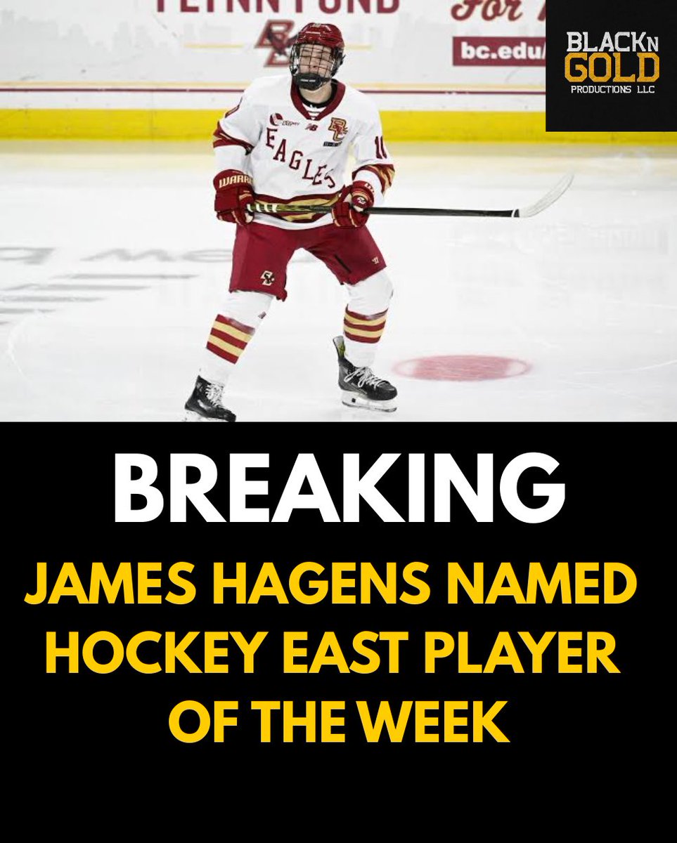 SamSmithOnYT's tweet photo. @BNGProductions 

#NHLBruins prospect James Hagens adds another piece to his already-long resume! https://t.co/EqVxLzriWP