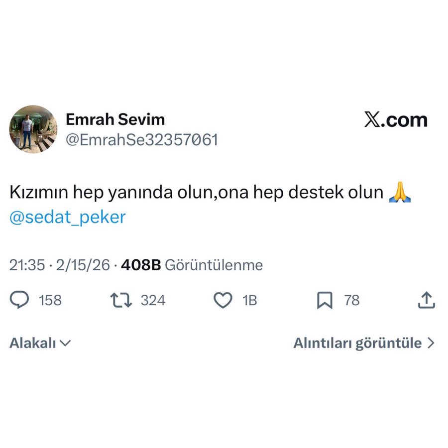 Trafik Polisi Emrah Sevim İntihar etmeden önceki son paylaşımında kızını Sedat Peker'e emanet etti.