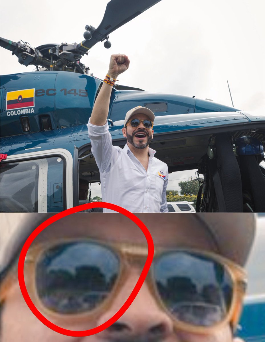 El Tigre saluda a la gente cuando llega a el Espinal (Tolima) dónde es aclamado y recibido por miles de personas.

Por el reflejo de sus finas gafas de diseñador se puede ver que la multitud solo es el camarógrafo. 

Todo lo de Abelardo es torcido, ficticio y mentiroso o las tres