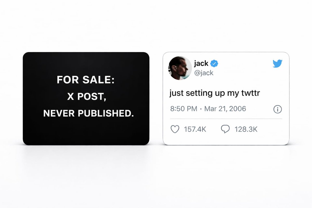 wwxpost's tweet photo. An old test tweet or a post you make happen?
Built on @base.
Listed on @opensea. https://t.co/kTer2SLCLK