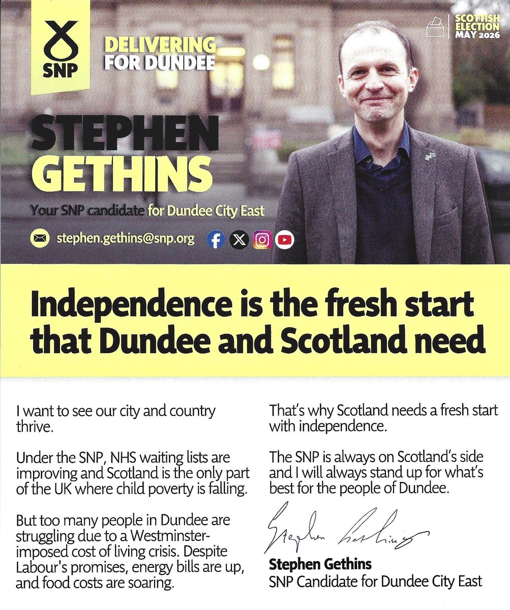 This Brit State asset spouting about Indy to try to slither into Holyrood for a Swinney-like career alongside Flynn. He &amp; his office payroll shat on any move to prioritise Indy in SNP NE Fife when he was MP there. A self-serving cunt of a man YES City Dundee needs to reject.