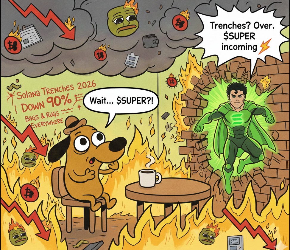 callmemayoh's tweet image. POV: you accepted the trenches…
but @SuperOnSol_ didn’t. 💥🟢

#SUPERCOIN #SUPER
