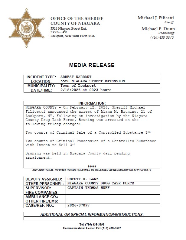 Niagara Sheriff tweet media