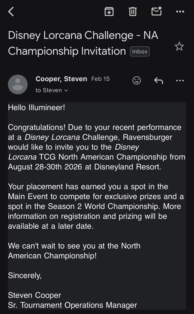 Freddy Rivera 🔜Lorcana NA Continentals 2026 tweet media