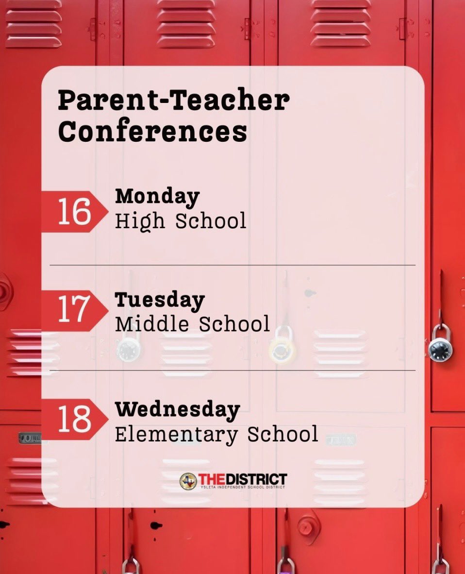 EMS_Raiders's tweet photo. Join us on Tuesday from 5:00 pm - 7:30 pm for parent-teacher conferences at EMS. #MakingGainsPrioritizingALL https://t.co/3rSDK0CyK6