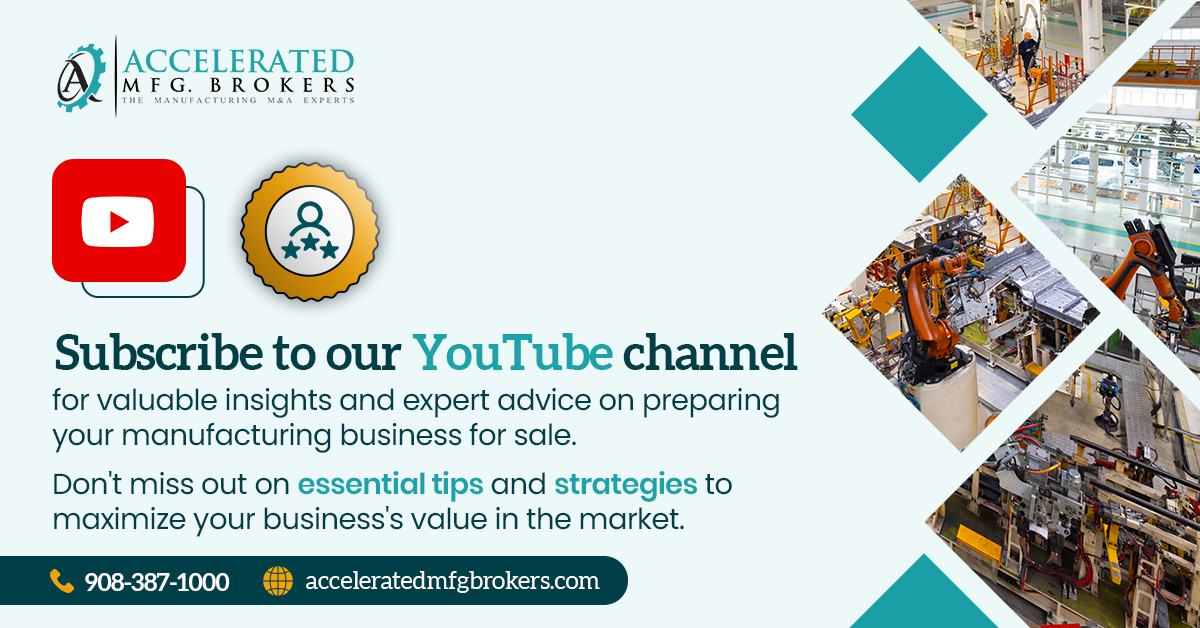 MfgBrokers's tweet photo. Subscribe today and get the insights you need for a successful sale! 🤓
Click here to subscribe: https://t.co/uqCNoJX7hC
#youtube #videocontent #learningcommunity #mergersandacquisitions #manufacturingindustry #expertadvice #businessplanning #subscribe https://t.co/29uYClTuiM