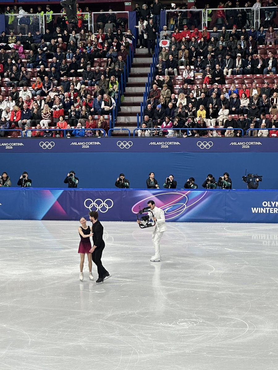 goldenskate's tweet photo. When dreams came true 🌟 Ioulia Chtchetinina / Michal Wozniak 🇵🇱
#FigureSkating #MilanoCortina2026 #Olympics #WinterOlympics https://t.co/ZO1WXI38HP