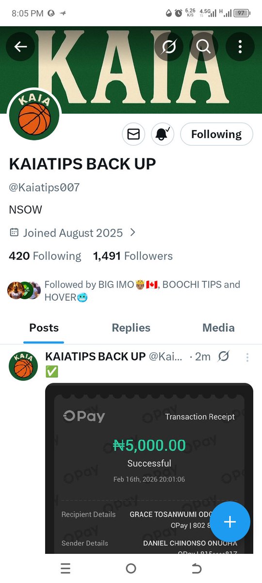 Defendleo10's tweet photo. @Kaiatips007 7038502646
Opay https://t.co/bpymTIqwPq