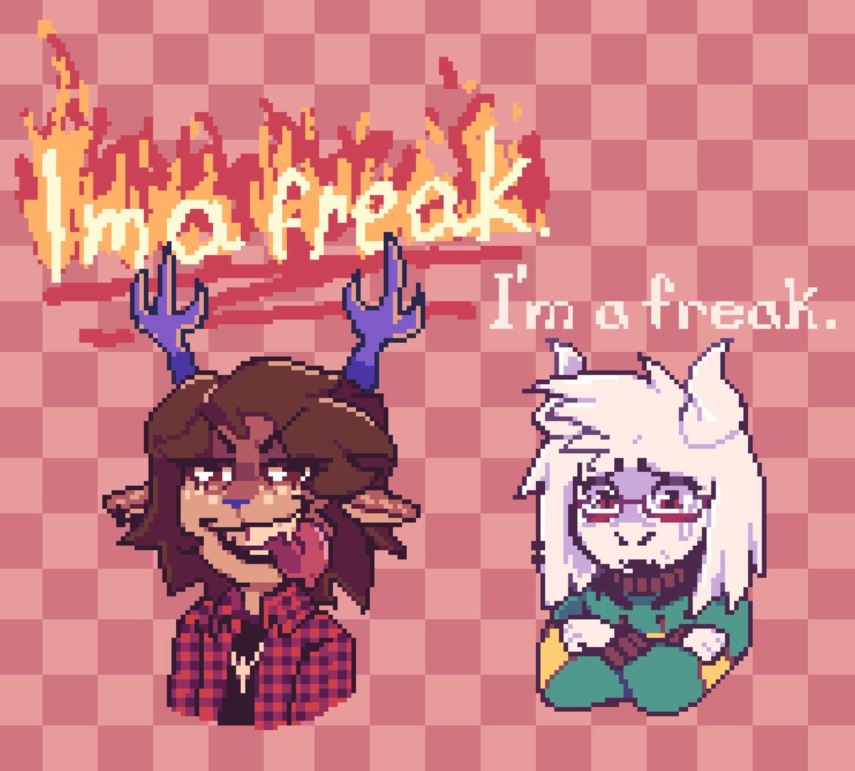Finish normal arts - ❌❌❌
Draw memes - ✅

#DELTARUNE #Dess #Asriel