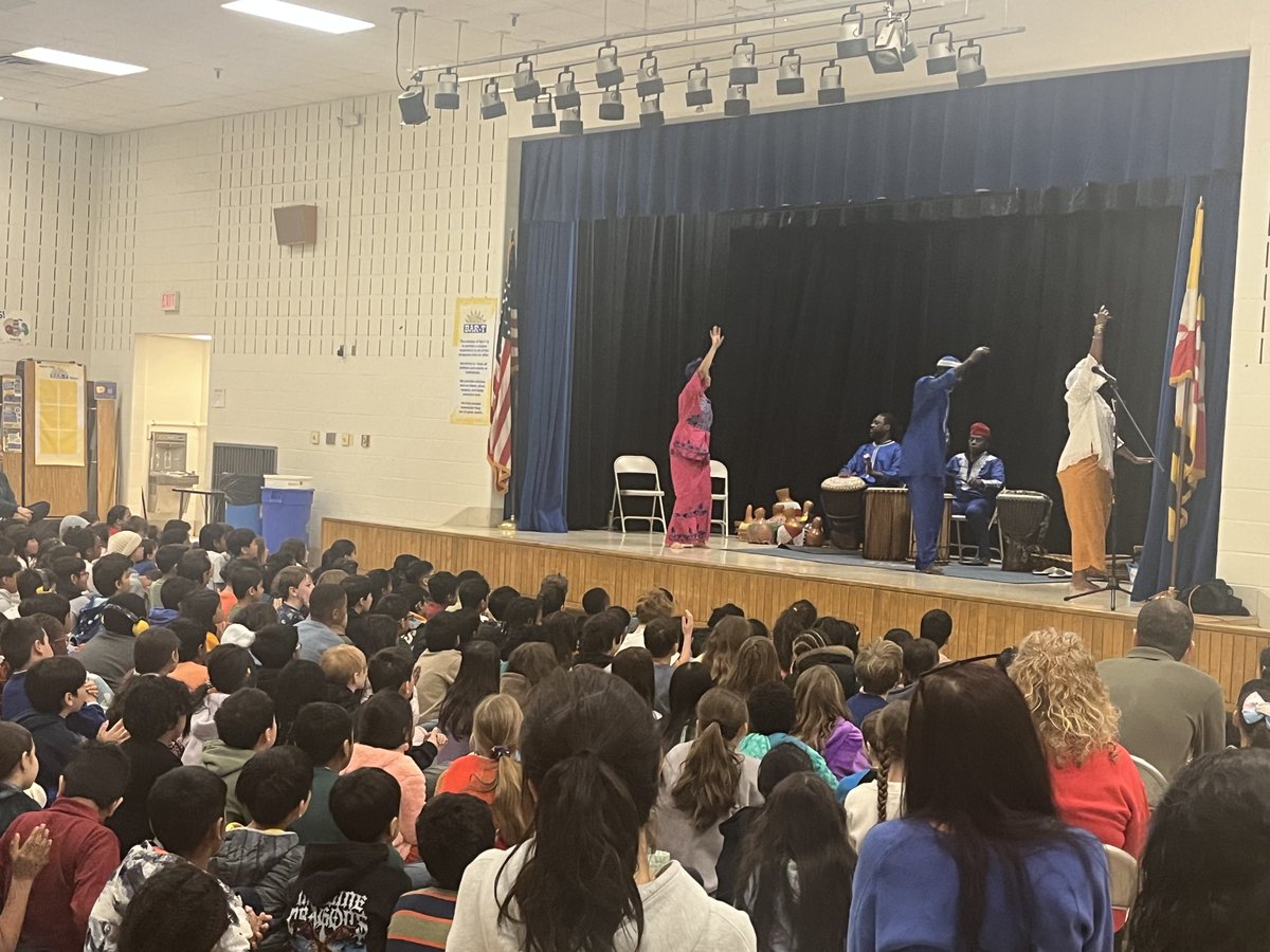 DiamondElem's tweet photo. All students enjoyed the cultural arts assembly by the KanKoran West African Dance Company.  Thank you to our wonderful PTA for organizing this wonderful event. https://t.co/u7xp3n7kWx