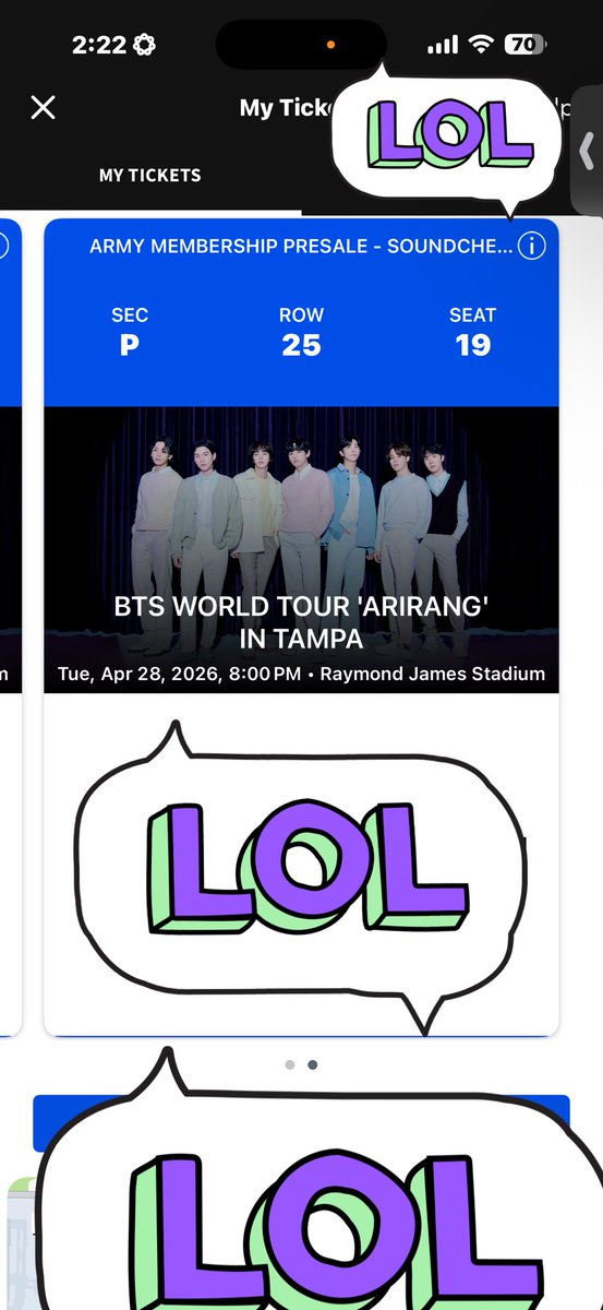 Camiivlrt's tweet photo. ! WTT 2 SC ticket for TAMPA D3 (04/28)!
HAVE - Sec P / Row 25 / Set 18 - 19
WANT - ANY Sec / Closer Row 
If necessary I can pay the difference, thanks
If you’re interested DM me
 @875tickets https://t.co/hq1zRc0cAk