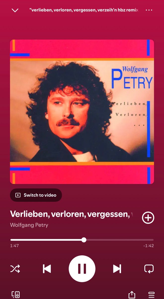 In my Wolfgang Petry era