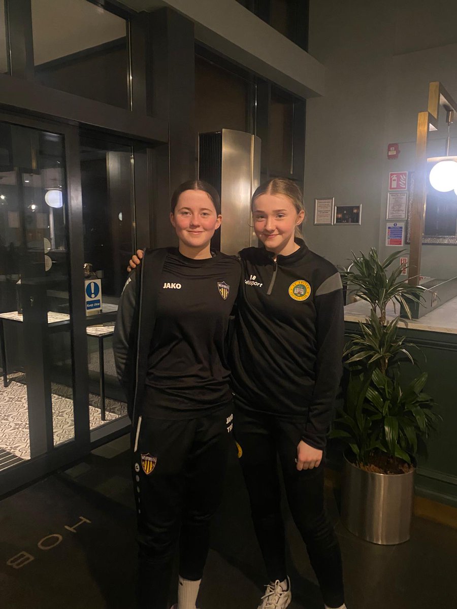 Two of our ex players recently met up in the colours of their new clubs. 
Tara Rose has recently moved to Wexford Youths Women from Bohemians and Aoife is now wearing the colours of CK United. 
Best of luck to both girls for the upcoming season.