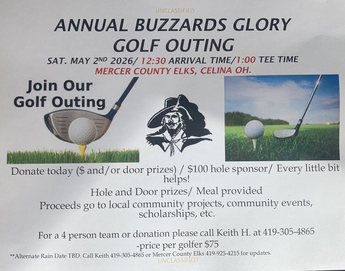 BuzzardsGloryCC's tweet photo. Fliers will be going. Let us know if interested in sponsoring in this year’s event?
We will be taking teams soon. https://t.co/nujjdzjgLB