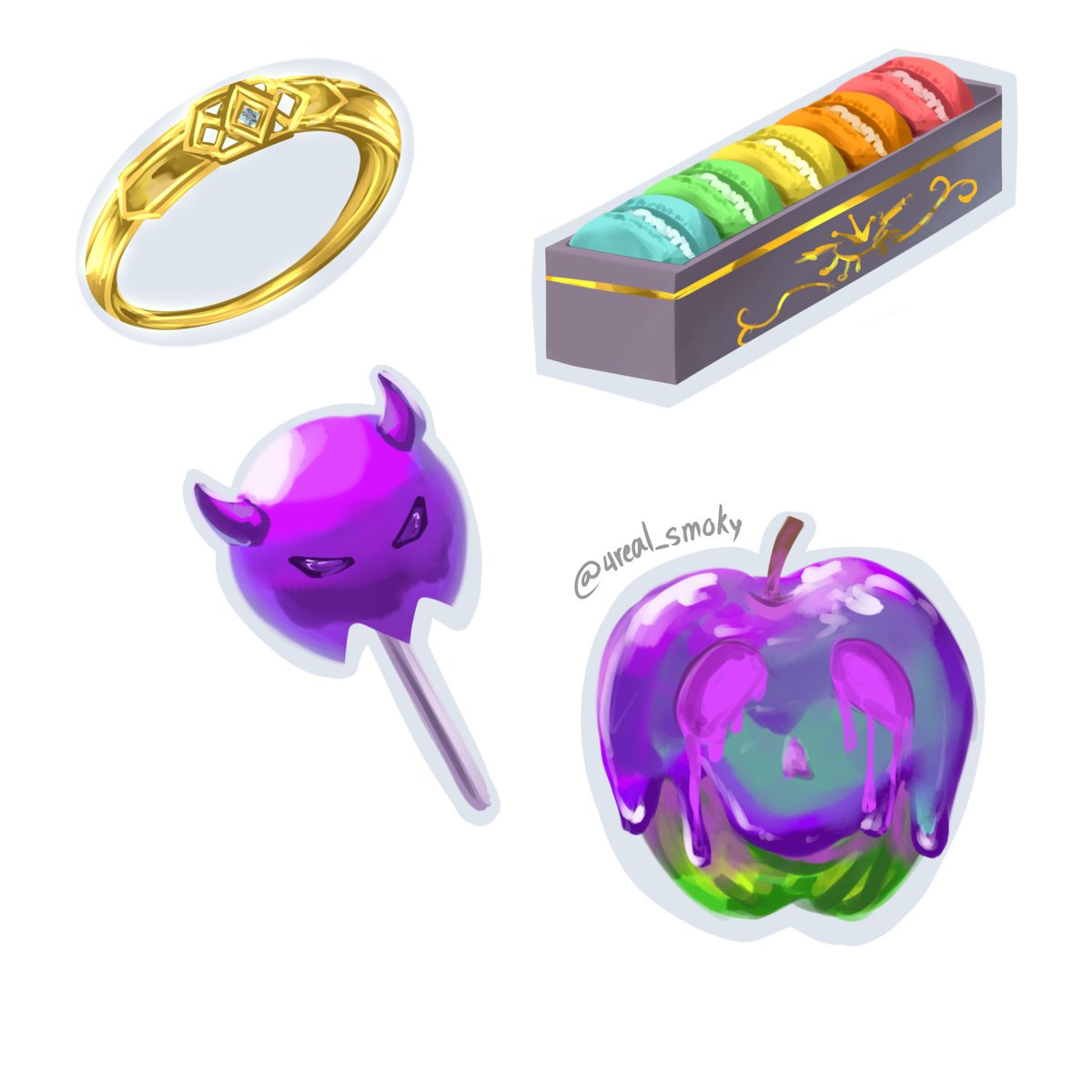 I tried drawing some item from the game,i suck at shading gold🫩