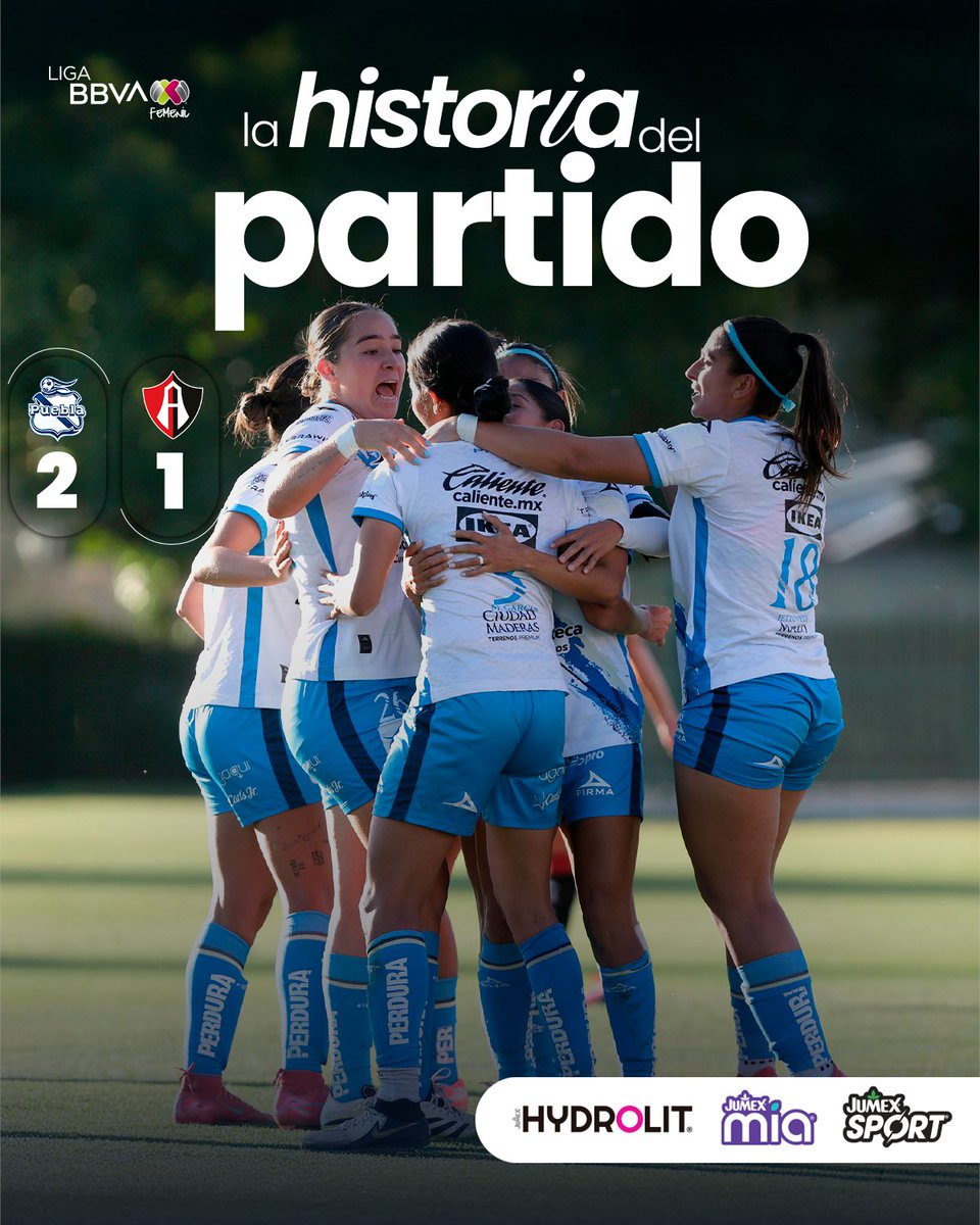 LigaBBVAFemenil's tweet photo. 🔚 Se cerró la J8 con un duelo aguerrido entre Puebla y Atlas, con triunfo para @clubpueblafem. 🎽

@OficialJumex 

#HistoriaDelPartido | #PUEvsATS https://t.co/SDJBUWLzWE