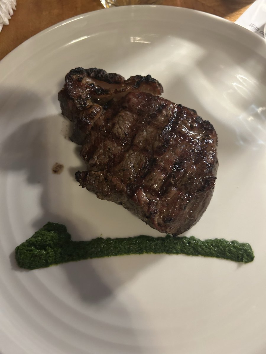 GApost16's tweet photo. Just back from our evening meal. First class steak. Now packing ready for a very early start. This time tomorrow we will have completed our first game drive. #SA26 https://t.co/GI6ZSs5d4K