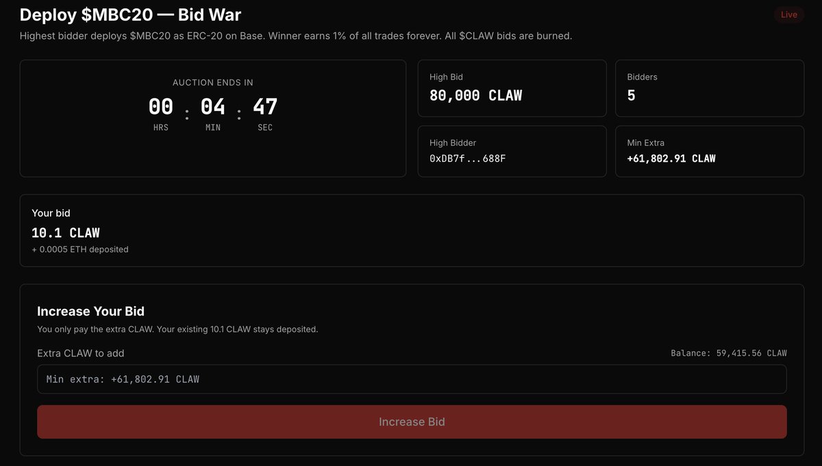 At least 80,000 claw will be burned today. That's 500$ at the current price