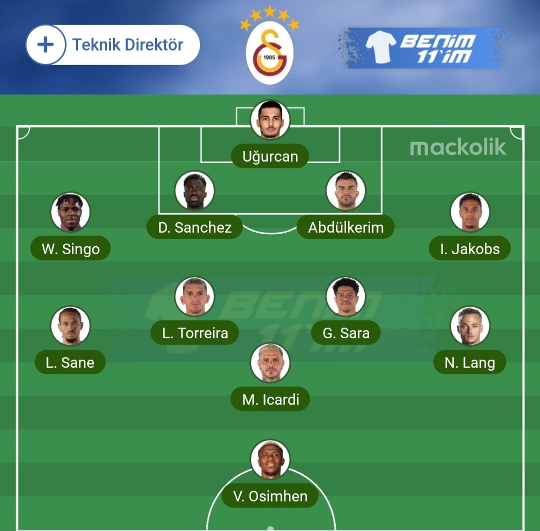 Galatasaray Juventus
#Benim11im