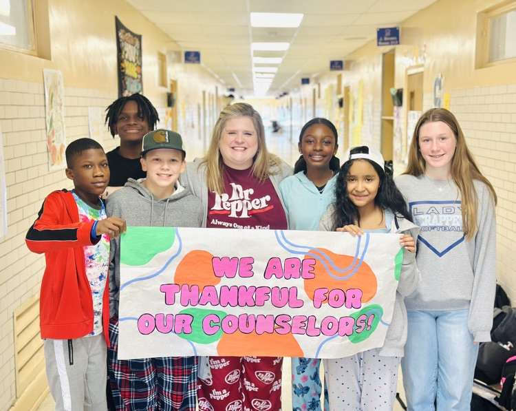 At SMS, we are blessed to have three special people that work tirelessly for the benefit of our students and staff. The ice may have taken their "official" Counselor's Week, but we never get tired of celebrating them. We ❤️ Mrs. Palmer, Mrs. Swindle, and Ms. Gibbs! #tww #GOW26