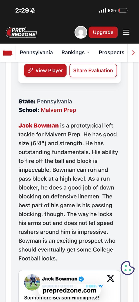 Jack Bowman |'28| 6'4| 275| tweet media