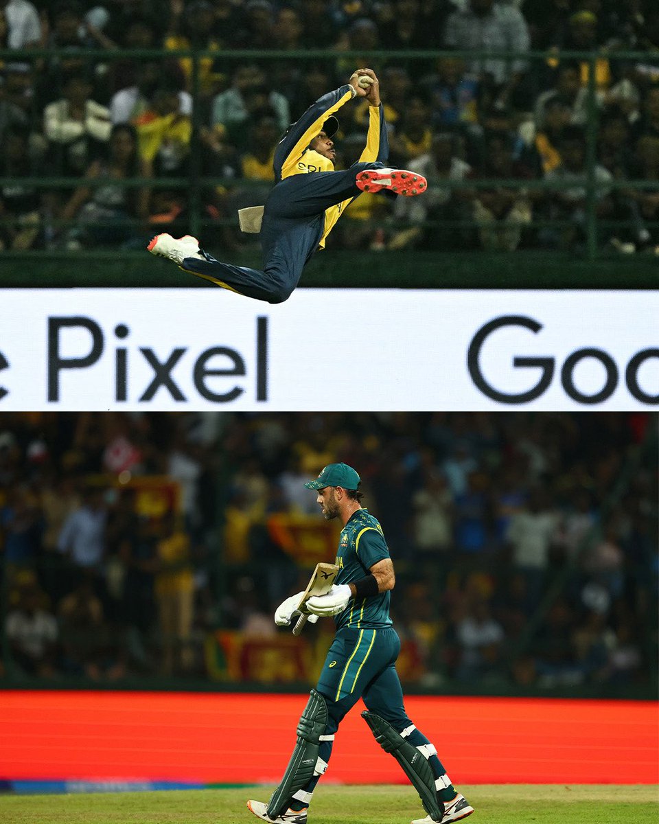 SriLankaTweet's tweet photo. Is it a bird 🦅 

Is it a plane ✈️ 

No

It's Pathum Nissanka pulling off a stunner 🤫

https://t.co/GYSBo0bCes https://t.co/ybYOk758BT