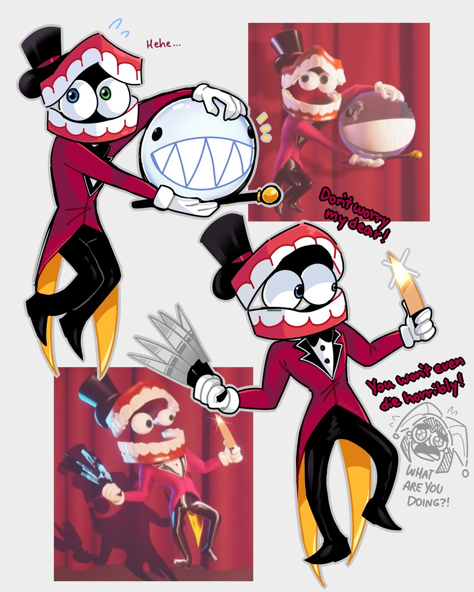 kokoorok's tweet image. Caine teaser redraws ☆ #TADC #Caine