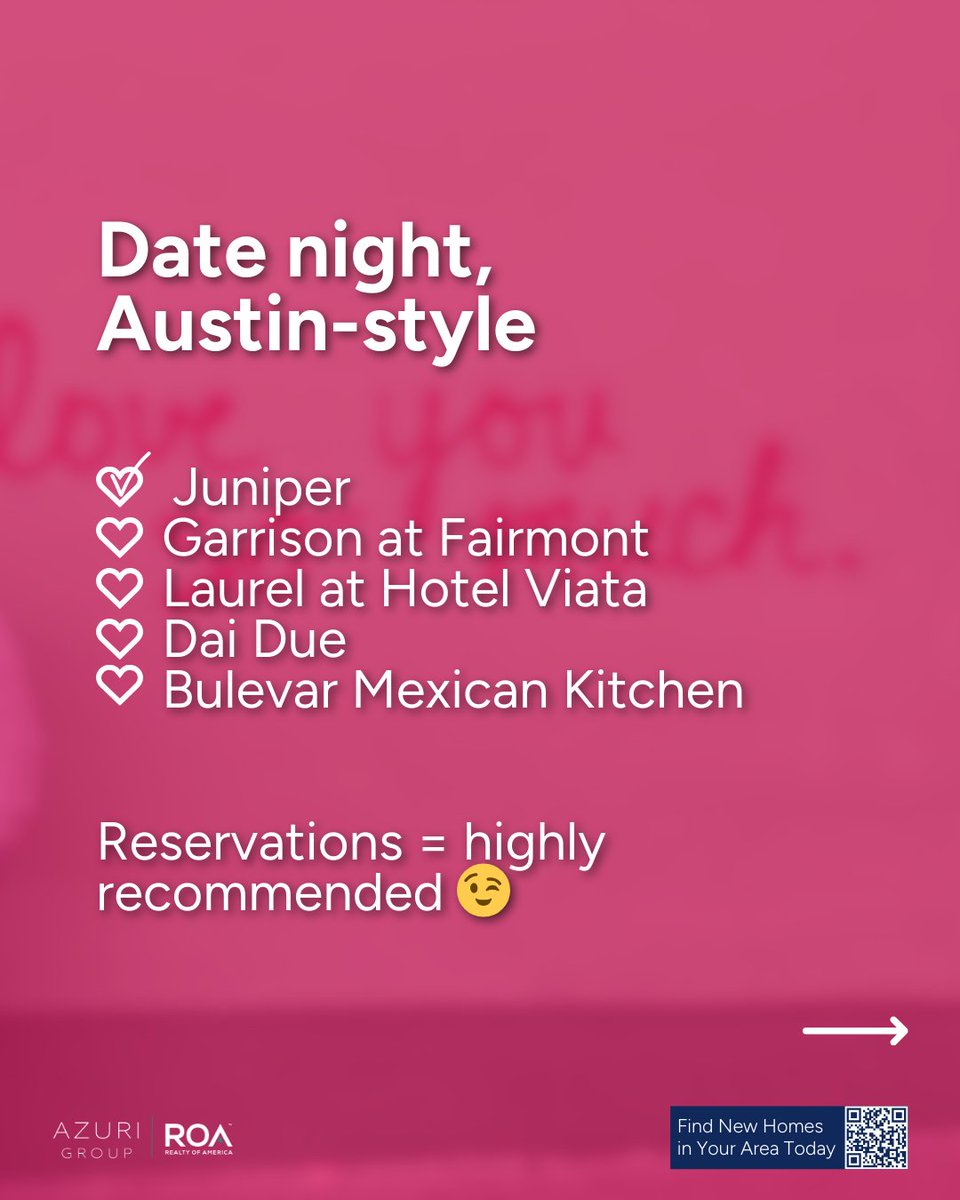 AzuriRealty's tweet image. Valentine’s Day in Austin hits different. 💕

From sunset views over Lake Austin to cozy downtown dinners, this city makes it easy to fall in love. When you’re ready to call ATX home, we’re here to help. 🏡

Thinking of buying or selling? DM us today!

#AzuriGroupTX #RealEstate