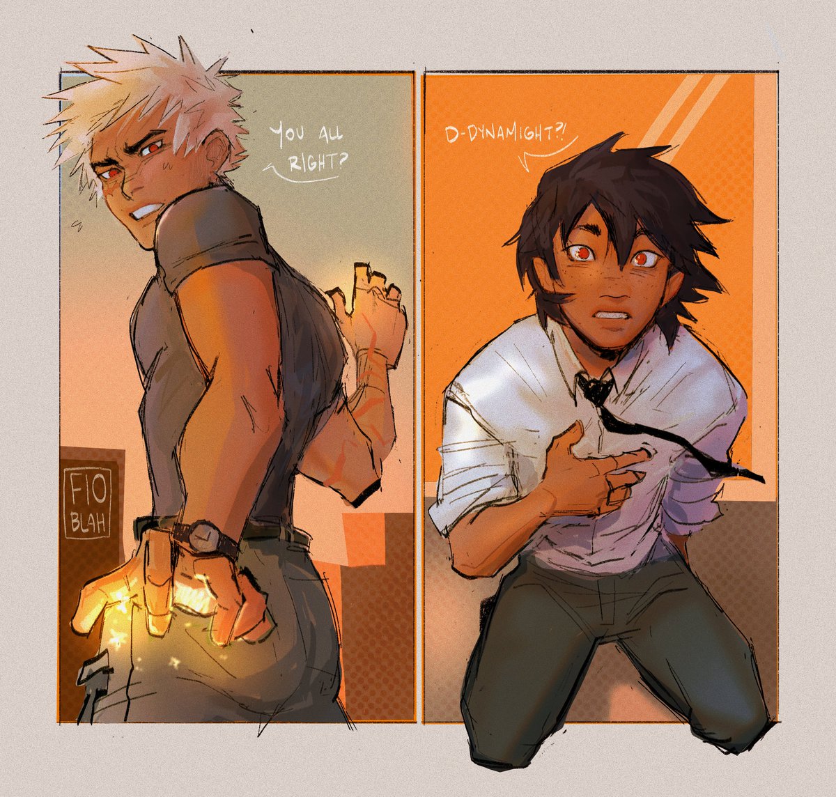 [bnha #kiribaku]
OFF-DUTY G.E.M.G DYNAMIGHT TO THE RESCUE AS VILLAINS TARGET FINANCIAL DISTRICT