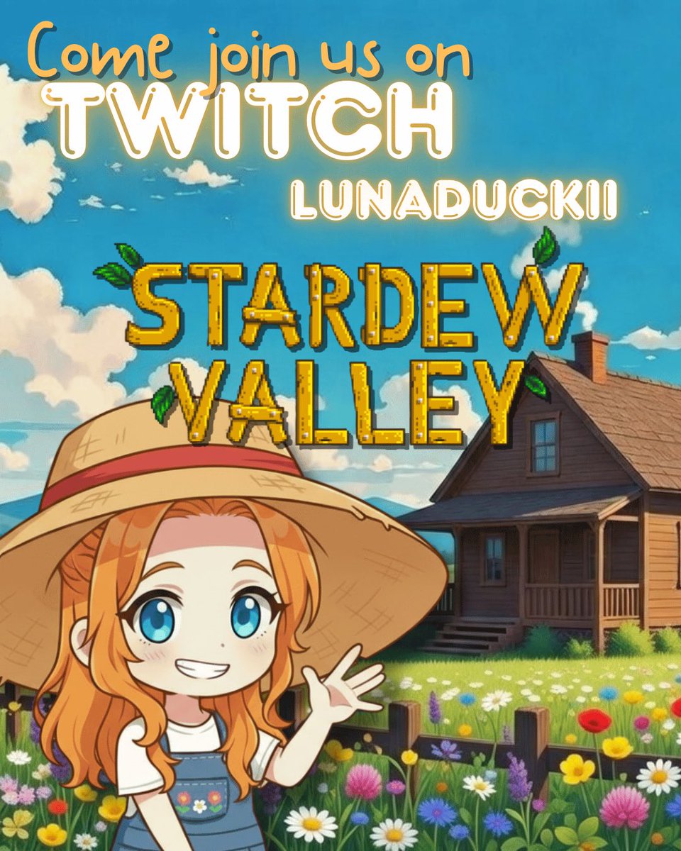 We are now live! Come join me on Twitch! twitch.tv/lunaduckii 🐷