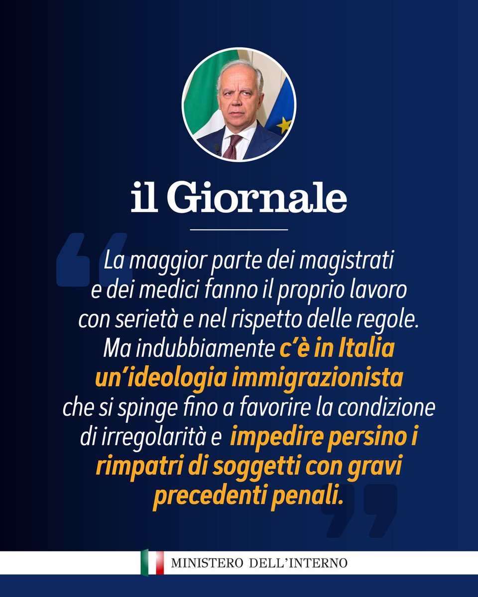 La maggior parte dei magistrati e dei medici fanno il proprio lavoro con serietà e rispetto delle regole. Ma indubbiamente c’è in Italia una ideologia immigrazionista che si spinge fino a favorire la condizione di irregolarità ed impedire persino i rimpatri di soggetti con gravi