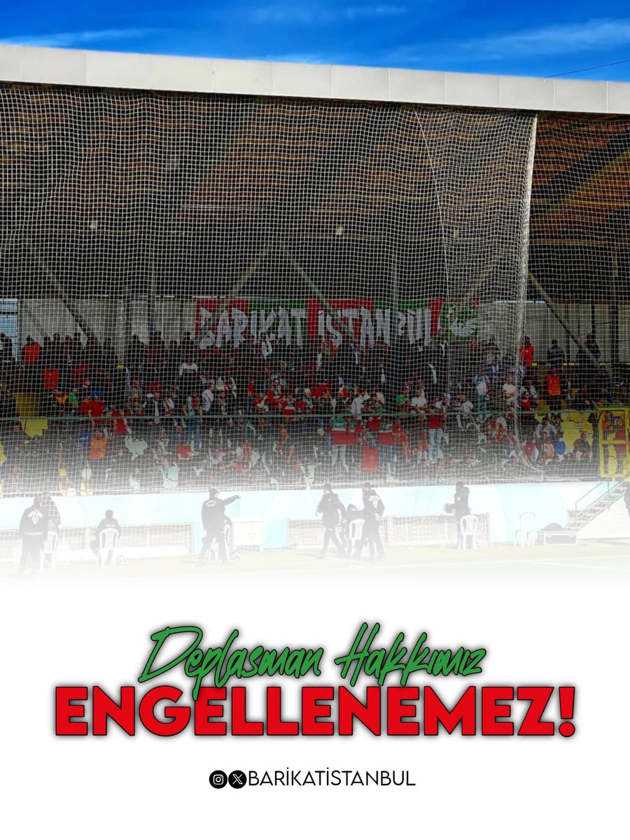 DEPLASMAN HAKKIMIZ ENGELLENEMEZ!
Tüm hazırlıklarımızı tamamlamış olmamıza rağmen Sarıyer deplasmanına getirilen yasağı kabul etmiyoruz. Son dönemde Süper Lig yolunda elde ettiğimiz moral ve motivasyonu bozmak, takımımızı taraftarından koparmak isteyen zihniyetin farkındayız.