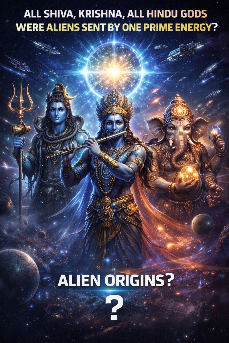 fuddugalla's tweet photo. All Shiva Krishna all Hindu gods were aliens sent by one prime energy? https://t.co/3ZjJuLr7wS