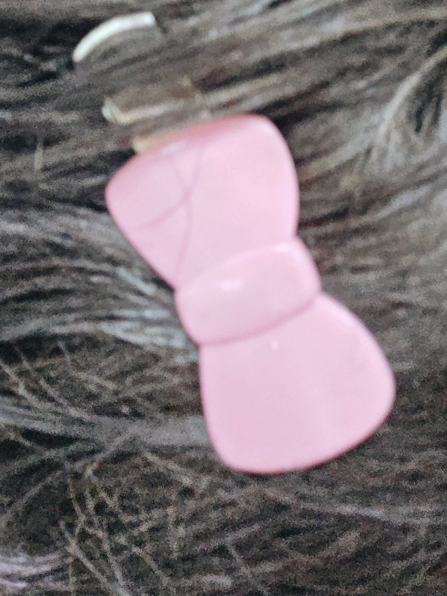 he knows we love him in cute things so he took a closer pic of the bow in his hair