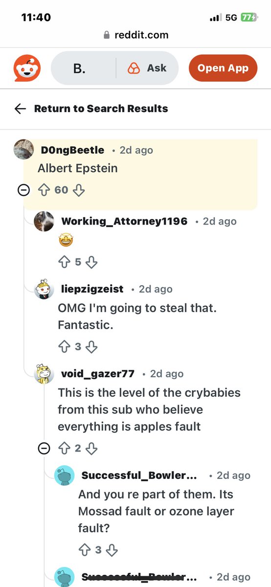 My new official favorite word: when referencing a dumbass who thinks he is “just so smart,” there is an app (word) for that… call him…

Albert Epstein 

Just beautiful. 😂

Thank you, Reddit.