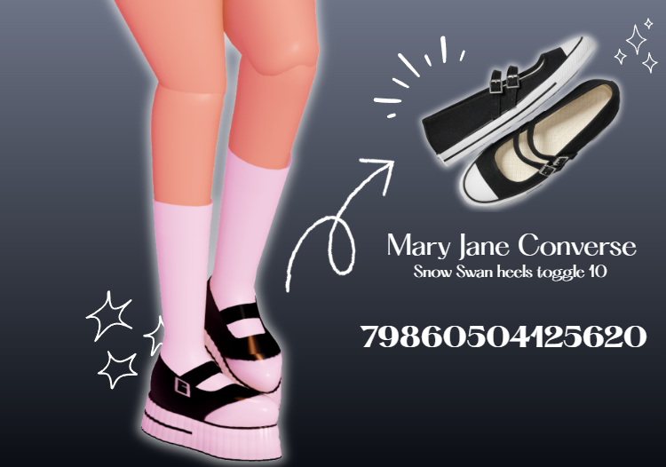kiramasu_cakee's tweet photo. converse !!! mary jane !!!! royale high!!!! 

code: 79860504125620 https://t.co/mho9Yultcc